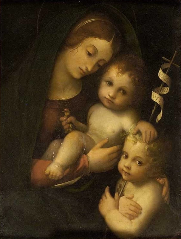 Madonna col Bambino, Giovannino - Palazzo Pitti, Firenze